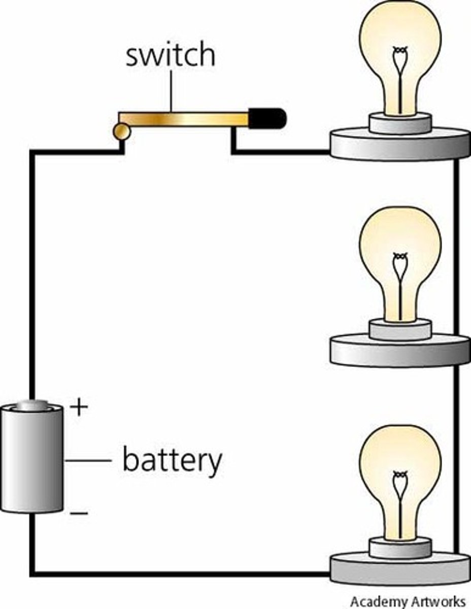<p>A complete, closed path through which electric charges flow.</p>