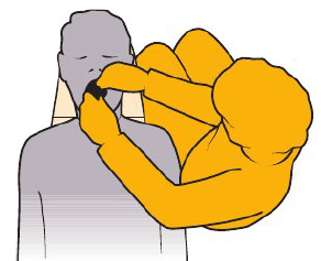 <p><strong>Torso position</strong></p><ul><li><p>Sit infront of patient with hips at patient’s upper arm </p></li></ul><p><strong>Leg position</strong></p><ul><li><p>Thighs rest against side of patient chair </p></li></ul><p><strong>Arm positions</strong></p><ul><li><p>Hold arms slightly away from sides. Lower arm over patient’s chest. Right hand rest on patient’s right cheekbone and upper lip (<span style="color: rgb(255, 0, 0);"><strong>DO NOT</strong></span> rest right hand on patient’s head or chest) </p></li></ul><p><strong>Line of vision</strong></p><ul><li><p>Straight ahead into patient’s mouth </p></li></ul><p></p><p><span style="color: rgb(255, 0, 0);"><strong>Limit 4 o clock position (difficult to maintain neutral position)</strong></span></p><p></p>