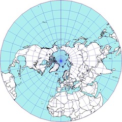 <p>a map projection that is made by moving the surface features of the globe onto a plane. Looks like the world is swirling.</p>