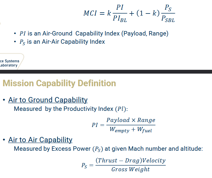 <p>Used to evaluate capability of an aircraft</p>