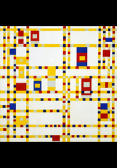<p>The repeated grid structure in Broadway Boogie Woogie by Piet Mondrian MOST strongly creates which principle of design?</p>