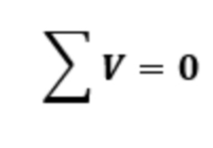 <p>Kirchhoffs‘s voltage law (KVL)</p>