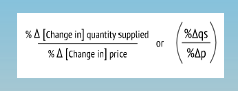 <p>how the quantity supplied responds to changes in price</p>