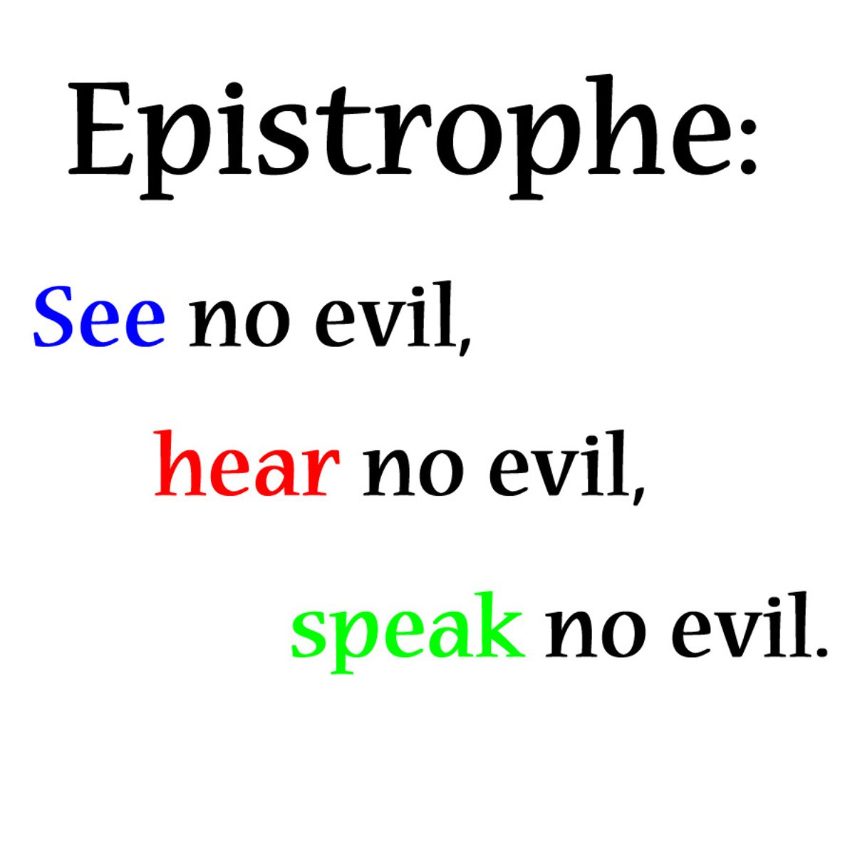 <p>Ending a series of lines, phrases, clauses, or sentences with the same word or words.</p>