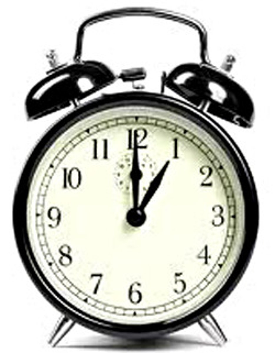 <p>It's 1:00</p>