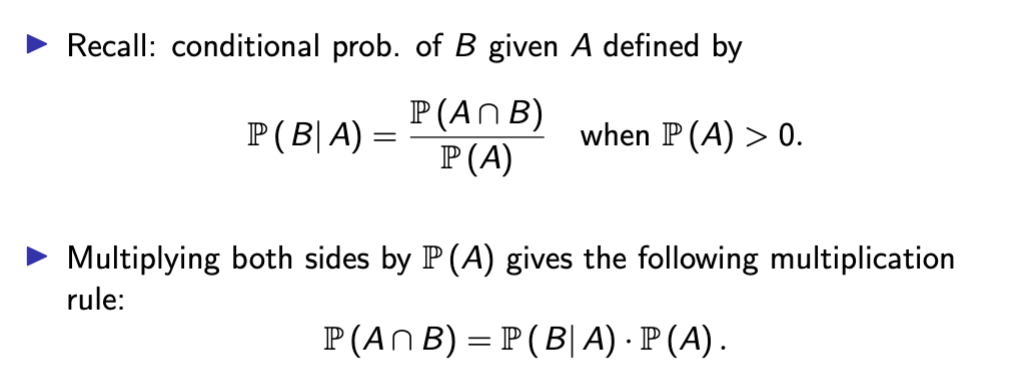 <p>Multiply both sides of equation by denominator probability to rearrange</p>