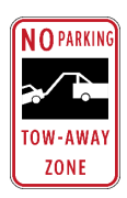 <p>No Parking: Tow-Away Zone</p>