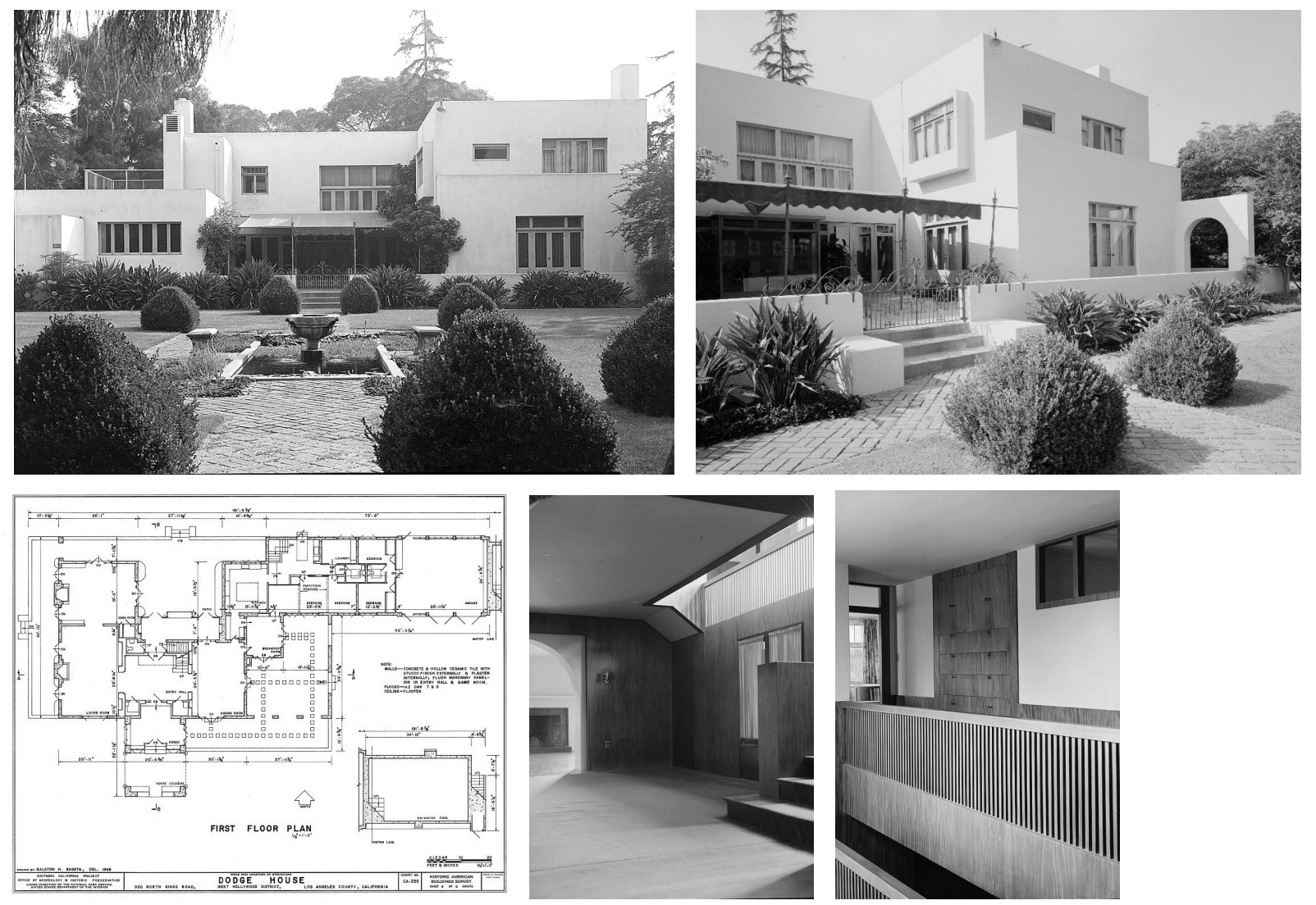 <p>7) Irving Gill, Dodge House, Los Angeles (CA), USA, 1915</p>