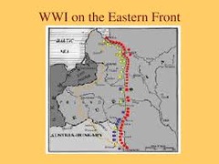 <p>In WWI, the region along the German-Russian Border where Russians and Serbs battled Germans, Austrians, and Turks.</p>