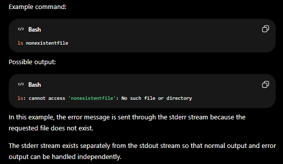 <p>stderr stream</p>