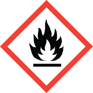 <p>What hazard is shown here? (flame icon)</p>