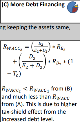 <p>RWACC2 < RWACC1</p>