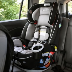 <p>The safest place for children 12 and under to ride in a vehicle equipped with airbags is…..?</p>