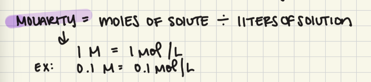 <p>moles: divide the mass of your sample in grams by the <span>molar mass</span> of that substance</p>