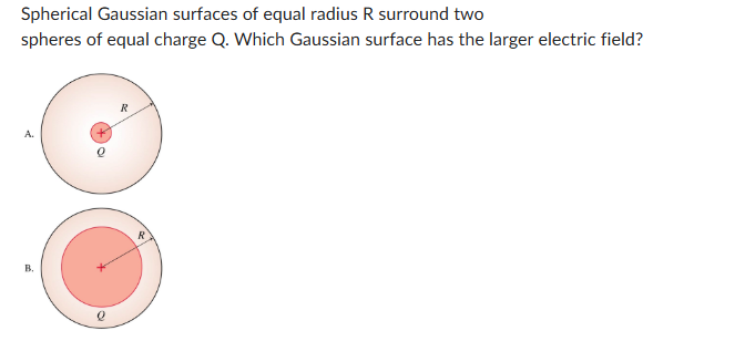 <p>Answer Choices: Surface A, Surface B, Not enough information to tell, They have the same electric field</p>