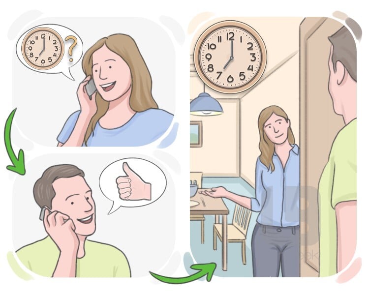 <p>invite someone over</p>