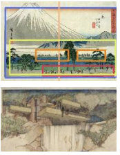 <p>Welke kenmerken van Ando Hiroshige’s houtsnijkunst beïnvloedden Wrights presentatietekeningen?</p>