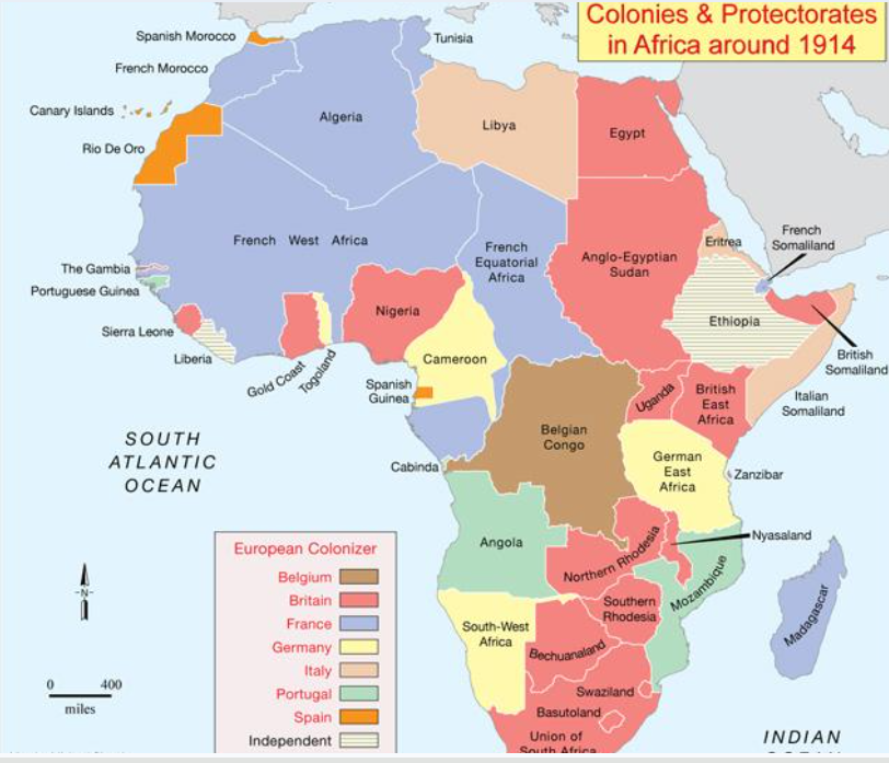 <p>Only Liberia and Ethiopia were independent</p>