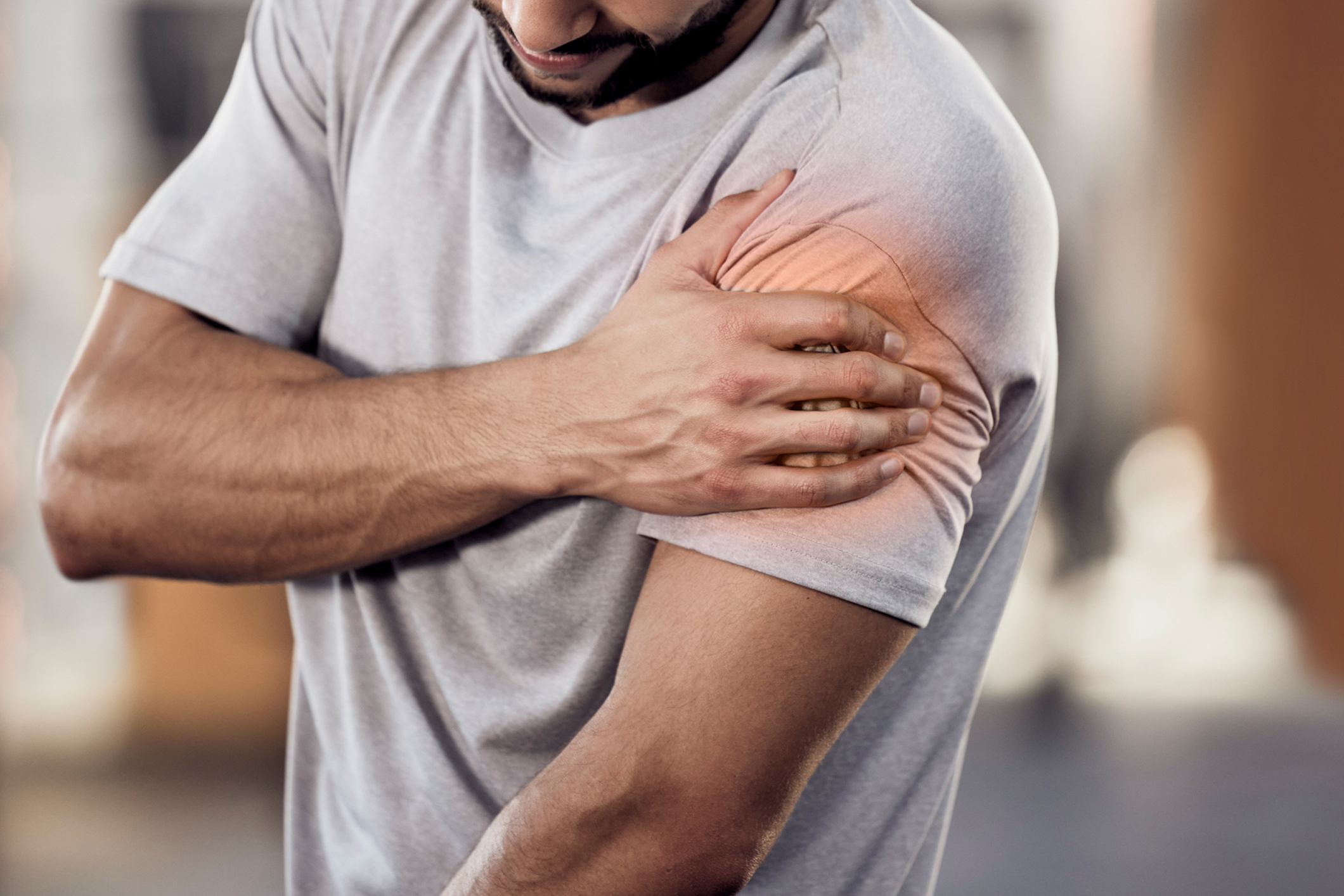 <p>sore \ feel sore \ My muscles feel sore after the workout \ I'm a little sore, but I can still train.</p>