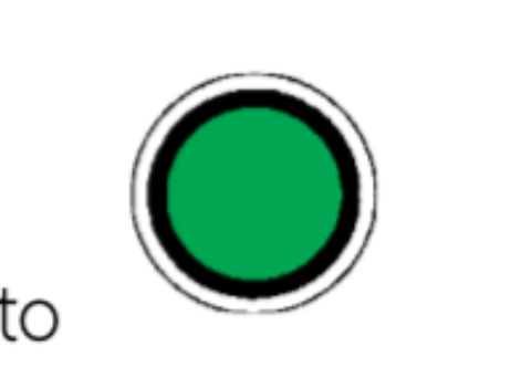 <p>Solid green light</p>