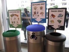 <p>to recycle cans and bottles</p>