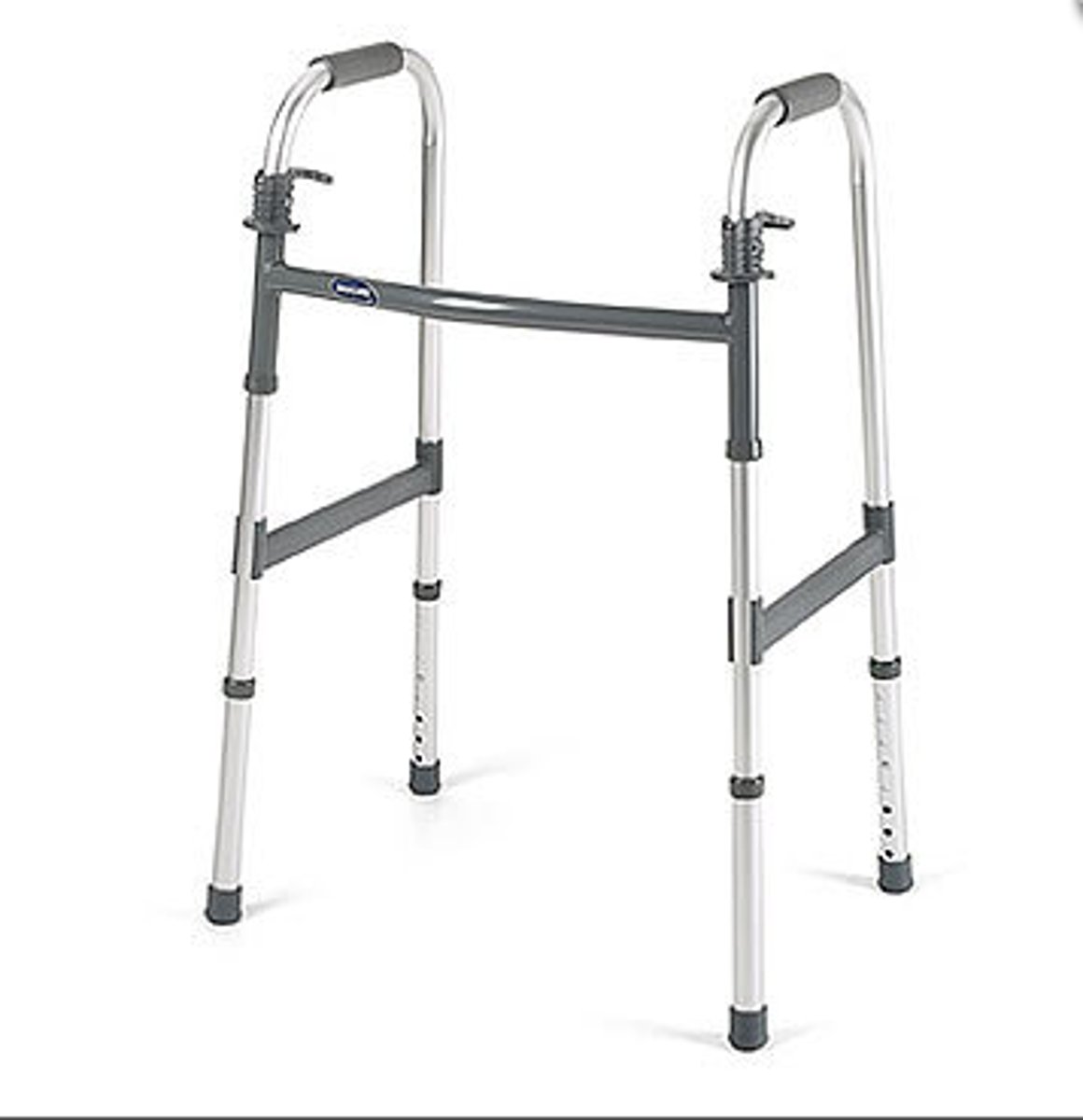 <p>-4 point of contact with the floor</p><p>-lots of stability</p><p>-sense of security</p><p>-lightweight/easy to use</p>