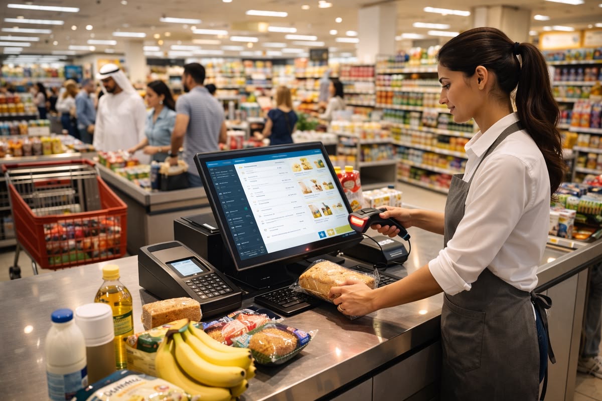 <p><span><span>The queue at the supermarket </span><strong><span>checkout</span></strong><span> is very long."</span></span></p>