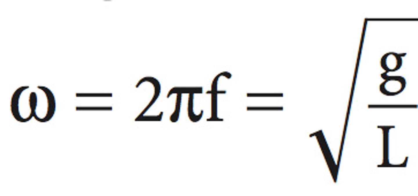 <p>ω only depends on g and L, not m or θ! Two pendulums with the same length will have the same ω regardless of m or initial θ.</p>