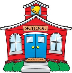 <p>He is at school.</p>