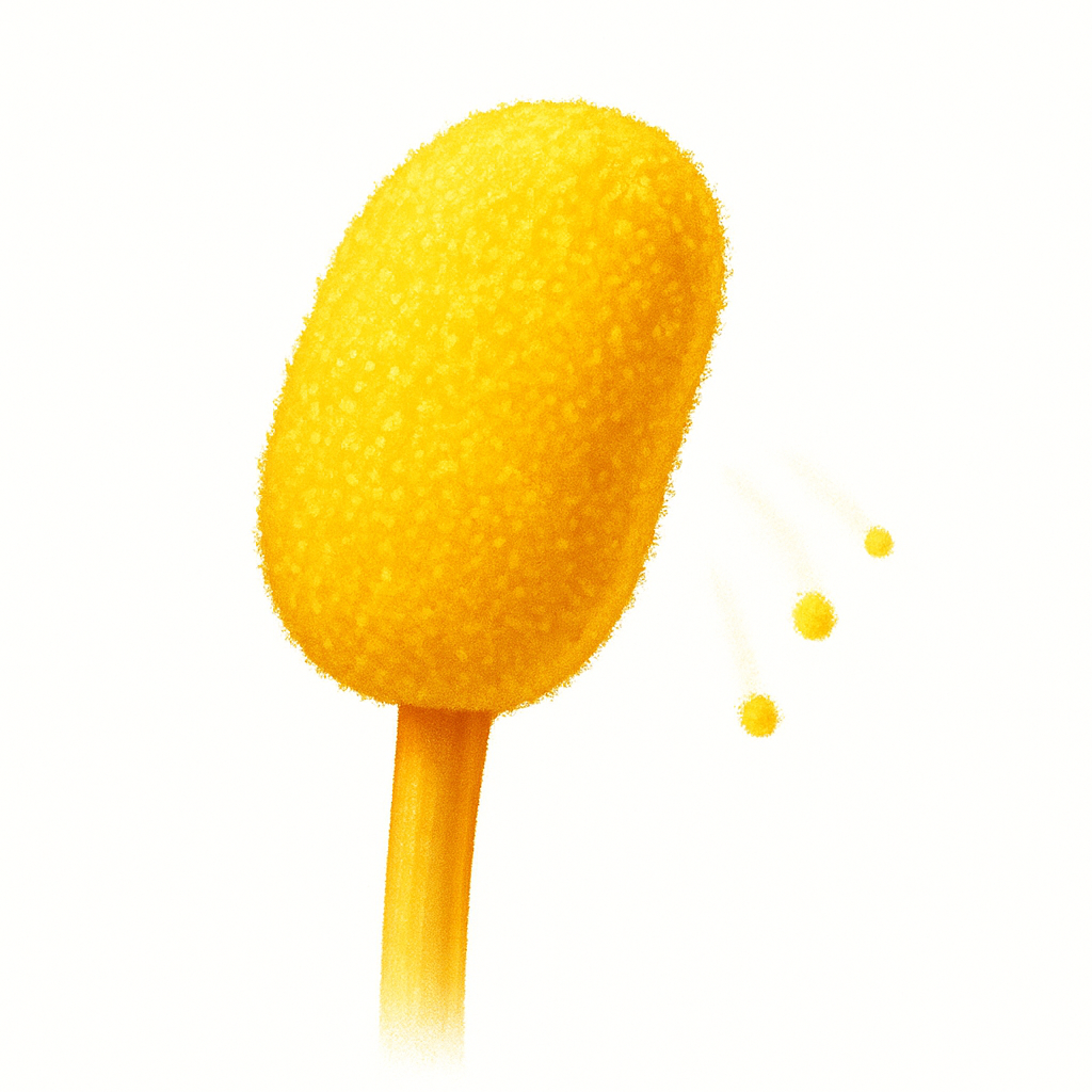 <p>The part at the top of the filament that produces pollen grains.</p>