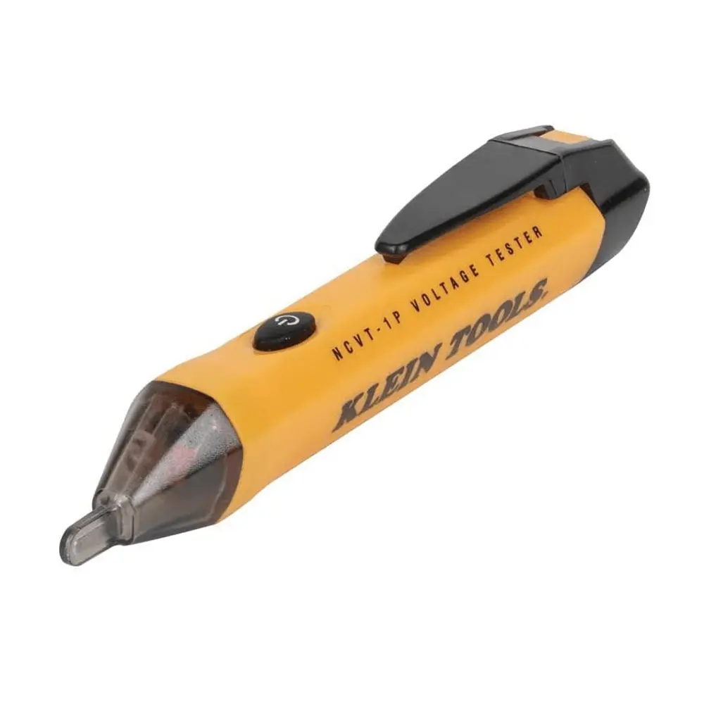 <p>A pen-shaped device used to safely detect live electrical wires and outlets without contact, using sensors to identify electric fields.</p>
