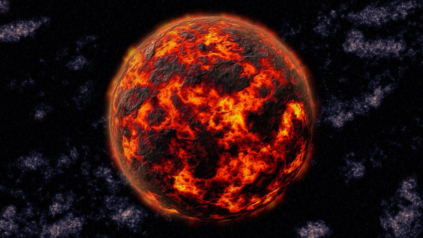 <p>Molten Earth 4-4.6 billion years ago</p>