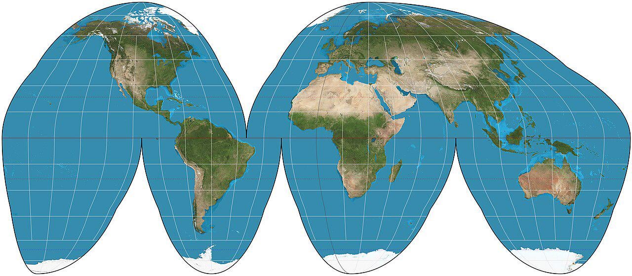 <p>Goode-Homolosine projection</p>
