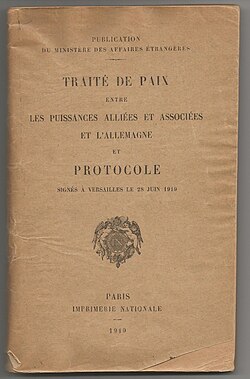 <mark style="background-color: #ffeb3b;">Traité de Versailles ?</mark>

