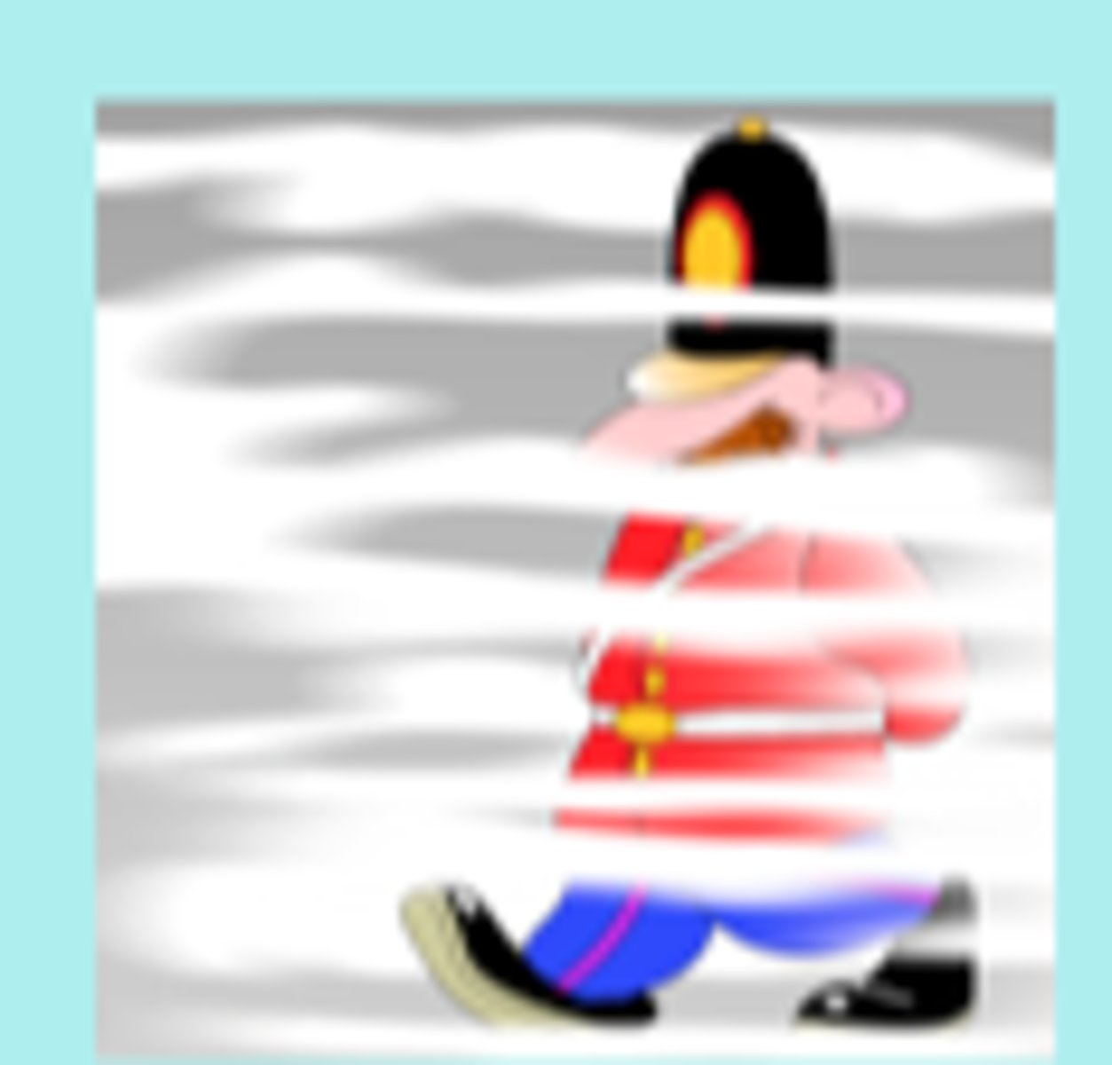<p>it's foggy (there is fog)</p>