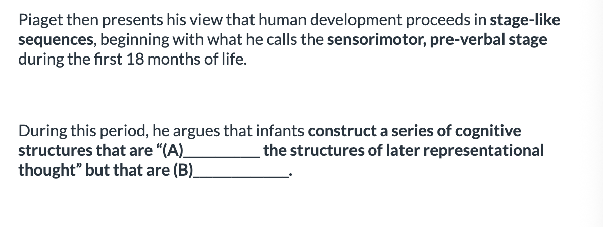 <ol><li><p>A: <span>indispensable for, B: not immediately translated into operations</span></p></li><li><p><span>A: not immediately translated into operations, A: i</span>ndispensable for, </p></li></ol><p></p>