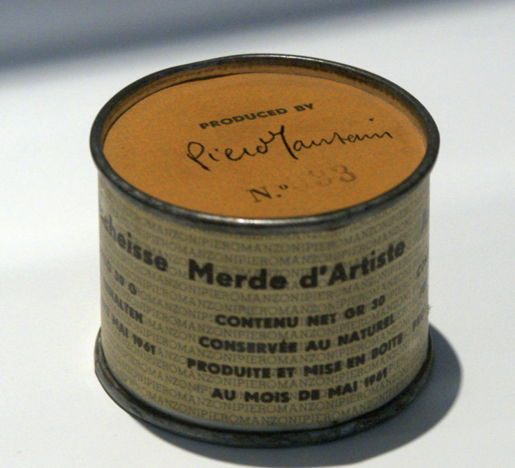 <p>Merda d’artista (Manzoni, 1961)</p>