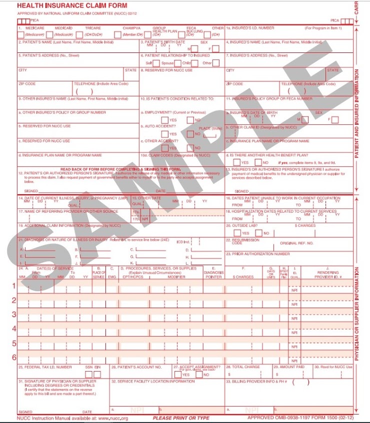 <p><span>In which block on the CMS 1500 form would ICD codes indicating the patient's diagnosis for this encounter be placed?</span></p>