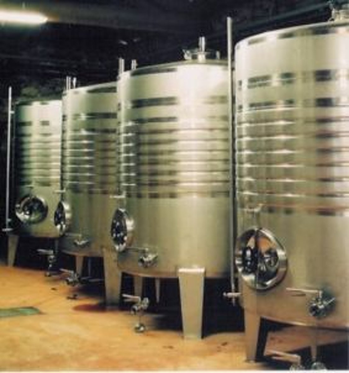 <p>A process using yeast or bacteria to convert sugars into alcohol in the absence of oxygen.</p>