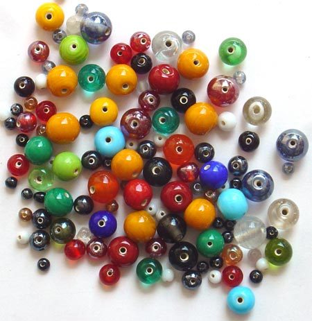 <p>n. These are frequently used to make jewelry, like necklaces, bracelets, or to decorate clothing.</p>