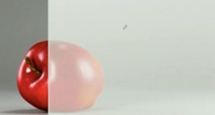 <p>Look at the following picture. Do you think the left or right side of the picture is easier to process contrast?</p>