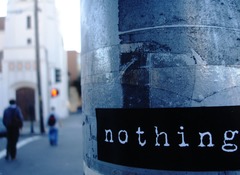 <p>Nothing; not anything</p>