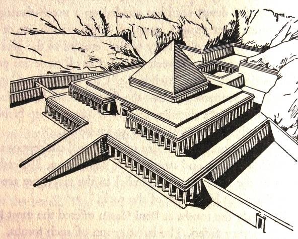 <p><span style="font-family: "Gill Sans MT";">Funerary Temple of Mentuhotep II, Deir el-Bahari, Thebes, <br>Dynasty XI (Middle Kingdom), ca. 2061-2010 BC</span></p>