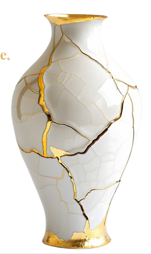 <p>The Japanese art of repairing broken pottery with gold</p><p>Our cracks do not define us, but how we fill them, with gold, resilience, and hope, truly does</p>