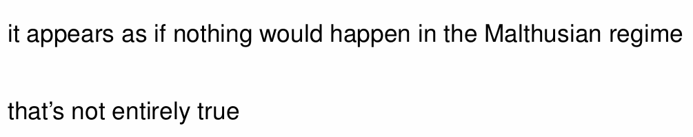 <p>What does UGT argue about slow population increases?</p>