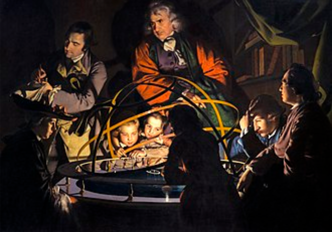 <p>Philosopher Giving a Lecture at the Orrery</p>