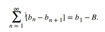 <p>first term - last term OR first half term - last half term</p><p>ex: {1 - 2} + {2 - 3} + … + {9 - 10}<br>1-10 = 9</p>
