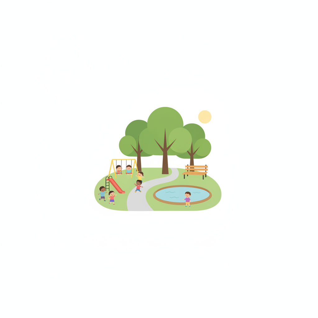 <p>công viên<br><br>こうえんをさんぽします。</p>