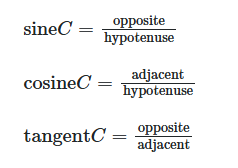 <p>E.g. <strong><mark data-color="#fffa00" style="background-color: rgb(255, 250, 0); color: inherit;">SOH CAH TOA</mark></strong> for angle C</p>