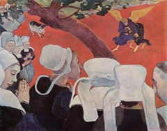 <p>The painting below BEST demonstrates which characteristic of Post-Impressionism?</p>